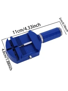1/14pcs Blue/Yellow Watch Band Removal Repair Tool Kit - Watch Strap Adjustment Tools, Includes Removal Tools, Band Tool Set, Watch Strap Adjustment, Replacement And Resizing Repair Kit, Watch Hammer, Spring Bar, Perfect Gift For Watch Enthusiasts - Multicolor - View 11