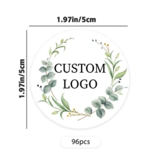 [Personnalisé] 48/96/192/384/798 pièces Autocollants personnalisés/Autocollants de logo/Autocollants de mariage/Créez vos propres autocollants/Autocollants personnalisés, Autocollants de sceau personnalisés pour sacs, convient pour les mariages, les anniversaires et les baptêmes - Ensembles - Voir 7