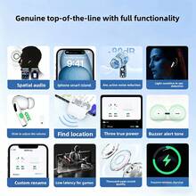 Wireless Earbuds For Android And IOS Compatible With Airpods Pro Air4 Air5 Pods 4 Bluetooth Headphones Noise Cancelling Sport Earphones With Charging Case Long Battery Life True Wireless Earbuds For Sports / Workout / Gym - Trắng - Xem 6
