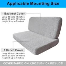 Bộ 2/4 vỏ đệm ghế dài in họa tiết co giãn dùng cho bàn ăn, xe RV, cắm trại, ghế sofa. - Nhiều màu - Xem 6