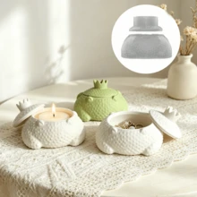 Frog Shaped Silicone Mold, Suitable For Home Decor And Handmade Crafts Such As Resin, Cement, Candle Making - Crown, Polka Dot, Toad Figurine - Toad Mold - View 1