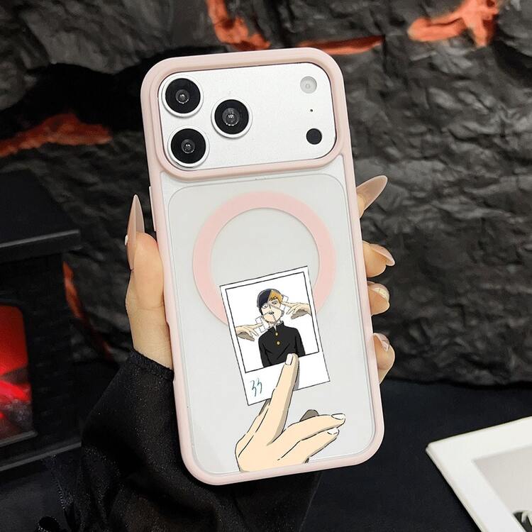 マグネット式黄ばみ防止 | 高級感あふれる2in1アクリルマグネット式スマホケース！スタイリッシュで手触りも良く、実用的な保護機能とマグネット式・耐衝撃設計を融合させた、高級感あふれるケースです。 アニメ風写真ケース  11  17e 手机壳  17e 手机壳 家族、恋人、友人、そして子供たちへのプレゼントに最適です。  14 Plus/16 Pro Max/13 Pro Max/17 Pro/17/15 Pro/12 Pro Max/12/16 Pro/Apple  Air/15 Pro Max/17e/14/16e/11 Pro/17 Pro Max/12 Pro/15 Plus/11 Pro Max/ 13 pro/13/15/16 Plus/14 Pro/16/14 Pro Max - ピンク - 見る 10