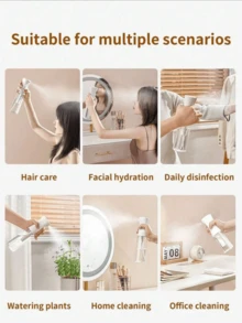 1 chai xịt mini áp suất cao, bình xịt phun sương siêu mịn trong suốt có thể nạp lại, thích hợp mang theo khi đi du lịch, dùng cho tóc, trang điểm, làm vườn và nhà bếp. - A - Xem 7