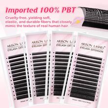 ARISON 12 Rows New U Lash Shape MIX8-15mm 0.07 Thickness Eyelash Extensions U YY/3D/4D/5D Lash Shaped Bloom Eye Lashes Soft And Natural Premade Fan Lash Extensions - View 6