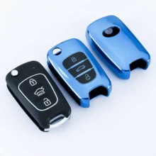 【新款】三键折叠遥控钥匙壳，适用于i20、i30、ix35、i35、Accent、Kia、Picanto、Sportage、K5等车型 - KY2 - 查看 7