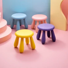 1個娃娃屋迷你凳子，逼真家具，角色扮演小圓凳，娃娃屋裝飾飾品，迷你場景家具，多色小凳子 - A - 查看 4