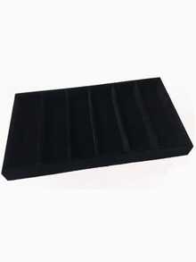 Bandeja de almacenamiento de gafas de moda, caja de exhibición de gafas, organizador de cajones, vitrina apilable, pendientes collares pulseras anillos clips para el cabello bandas para el cabello, forro suave resistente a los arañazos, se adapta a cajones estándar - Multicolor - Ver 21