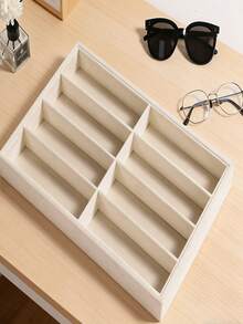 Fashion Eyeglasses Storage Tray, Eyeglasses Storage Box, Drawer Organizer, Stackable Display Case, Earrings Necklaces Bracelets Rings Hair Clips Hair Bands, Scratch-Resistant Soft Lining, Fits Standard Drawers - Multicolor - View 12