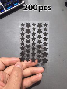 400pcs Black Star Shaped Stickers, Essential For Photography And Face Painting, Suitable For Parties, Gatherings And Entertainment Activities - Multicolor - View 10