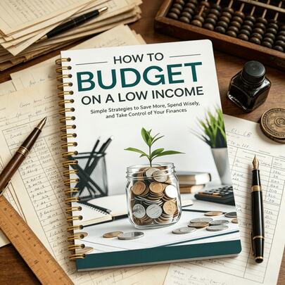 1 pieza Cuaderno de presupuesto para grupos de bajos ingresos. Planificador de finanzas personales, con estrategia de ahorro simple, diario de gestión del dinero, adecuado para grupos de bajos ingresos, presupuestación y libertad financiera. Un regalo ideal para presupuestadores, estudiantes y cualquiera que necesite tomar el control de sus finanzas.