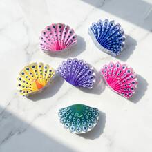 6个贝壳发夹，适合日常和节日场合佩戴 - 6PCS貝殼 - 查看 4