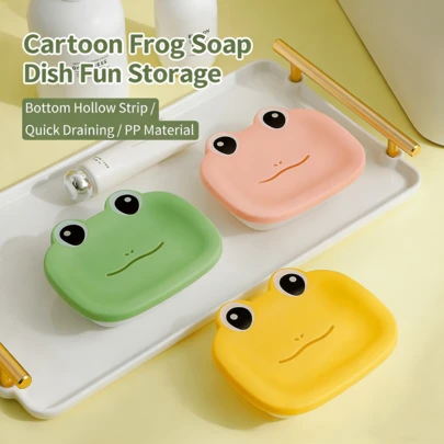 صحن صابون كرتوني، صندوق صابون مزدوج الطبقات للتصريف، بألوان الماكرون، مناسب لغرفة طالب، الحمام، غرفة الغسيل
