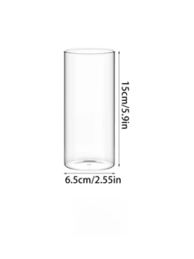 1件/6件套现代手工透明玻璃水培桌面花瓶，简约透明玻璃花瓶，情人节礼物，波西米亚风格家居装饰，可替代壁纸，适合大客厅装饰、办公桌摆设 - 無色 - 查看 15