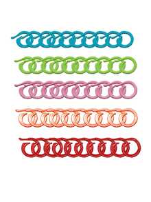 50pcs/Pack Large Stitch Markers, Extra Wide Opening For Easy Attachment Without Disassembling Needles, Suitable For Thick Yarn And Needles, Smooth And Secure Locking, Comes With Transparent Storage Box For Organized Storage, Essential Tool For Knitting And Crochet - Opening Mark Buckle - View 4