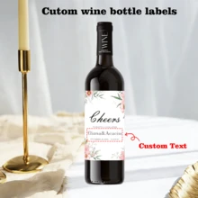 [Customized] 9/18/27pcs, Personalized Wine Label And Sticker Set For Birthday, Customizable Text, Waterproof Label, Custom Sticker, Wine Label, Sticker, Suitable For Birthday Parties And Celebrations, Can Be Used As Birthday Gifts, Wine Bottle Decor, And Home Decoration. - Sets - View 6
