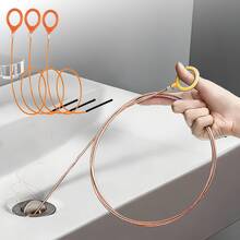 Móc thông cống liền khối có cần uốn dẻo bọc nylon, dụng cụ thông cống bồn tắm, vòi sen cầm tay, không dùng pin, thiết kế tay cầm tiện dụng, cấu trúc bền chắc, vật dụng cần thiết cho Ngày của Mẹ/Mùa hè/Ngày lễ/Du lịch/Gia đình. - Nhiều màu - Xem 10