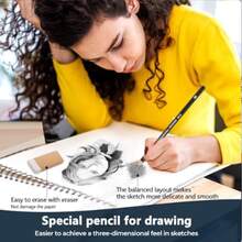 7-Color Gradient Rainbow Pencils, Creative DIY Graffiti Colored Pencil Brush, Magical 7-Color Drawing Pens - A - View 3