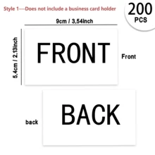 [Personalizado] 200/500/1000 piezas, Tarjetas de visita personalizadas, Tarjetas de visita personalizadas, Tarjetas personalizadas, Tarjetas de escritorio, Tarjetas de agradecimiento, Tarjetas de invitación, Superficie impermeable, Adecuado para oficina, eventos sociales, bodas, cumpleaños y ocasiones especiales, Tarjetas personalizadas, Artículos de oficina esenciales, Apariencia lujosa, Alta calidad - Conjuntos - Ver 2