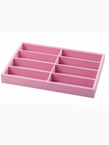 Bandeja de almacenamiento de gafas de moda, caja de exhibición de gafas, organizador de cajones, vitrina apilable, pendientes collares pulseras anillos clips para el cabello bandas para el cabello, forro suave resistente a los arañazos, se adapta a cajones estándar - Multicolor - Ver 16