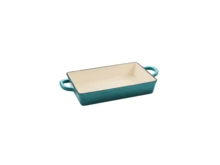 Crock-Pot Crock Pot 112008.01 Artisan Enameled Cast Iron 13-Inch Lasagna Pan, Teal Ombre - 查看 5