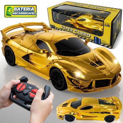 Atacarejo Kids Carrinho De Controle Remoto Recarregável Esportivo Premium