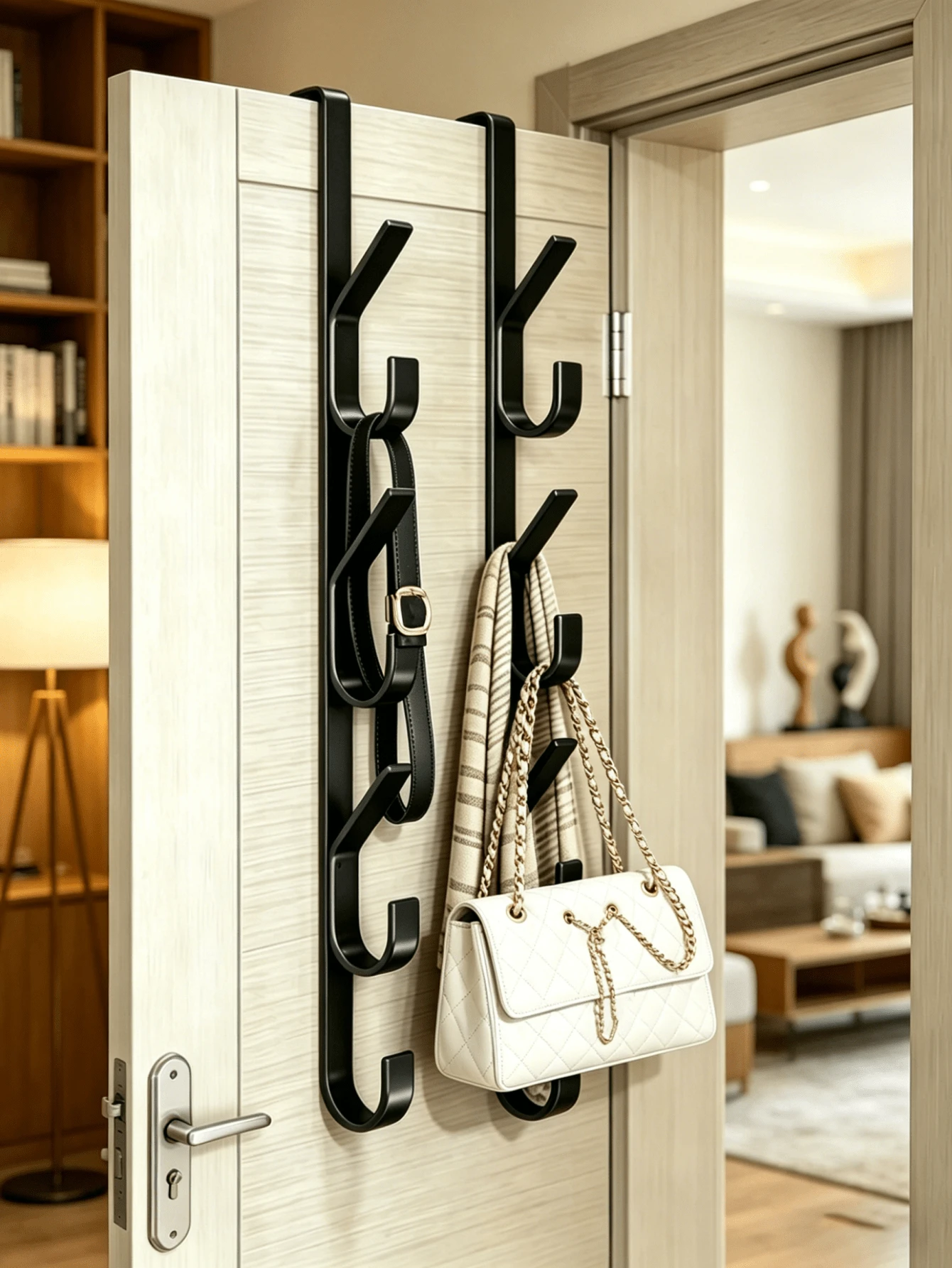 OBOVAY 1 Móc Treo Cửa Đa Năng - Thiết kế thẳng, dùng để treo áo khoác, khăn tắm cho cửa phòng tắm, tiết kiệm không gian, không cần khoan, phù hợp cho phòng ngủ, phòng tắm, nhà để xe, phòng giặt, nhà nghỉ, nhà bếp, khách sạn (Giao hàng ngẫu nhiên)