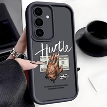 Funda protectora para teléfono con lema inspirador y oración, de grosor antideslizante, compatible con iPhone, Honor - Negro - Ver 2