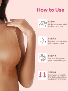 2 unidades/1 unidade de protetores de mamilo invisíveis sem alças para mulheres, pétalas de silicone reutilizáveis para os seios, adequados para casamento, acampamento ao ar livre, decoração de casa, quarto, férias, festa ao ar livre e uso diário. - Multicolorido - Ver 2