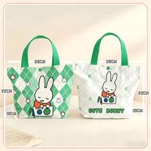 1PC Miffy Cartoon Canvas Handbags, Cute School Handbags, Perfect Gifts For Birthdays, Valentine's Day, And Homecoming - Multicolor - View 10