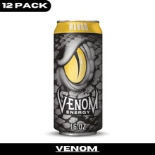 Venom Mango Flavored Sparkling Drink, 16 Fl Oz Cans, Pack Of 12 - Fruity - View 2
