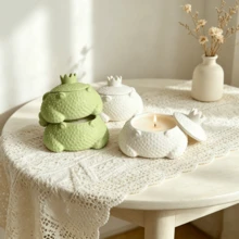 Frog Shaped Silicone Mold, Suitable For Home Decor And Handmade Crafts Such As Resin, Cement, Candle Making - Crown, Polka Dot, Toad Figurine - Toad Mold - View 5