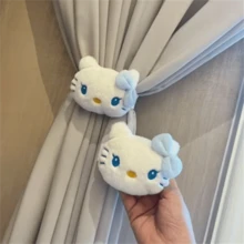 SANRIO 三麗鷗 1/2 Hello Kitty 桂皮捲窗簾繩 - 可愛窗戶裝飾附彈性帶，適用於臥室、客廳、廚房 - 三麗鷗粉絲的完美禮物、家居裝飾、趣味設計、柔軟面料、裝飾配件、生日禮物、情人節、婚禮、母親節 - 卡通 - 查看 5