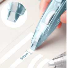 1pc Reusable Correction Tape Set, Retractable Pen-Style White Correction Tape, Durable Stationery Suitable For Daily Study And Office Use, High Capacity, Smooth White Tape, Ergonomic Portable Stationery For School And Office - A - View 1