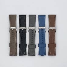 22mm Quick Release Design Synthetic Leather Watch Band, Compatible With Forerunner 745/265/255, Venu 3/2, Vivoactive 4, Galaxy Watch 3/3 Pro/4/4 Pro, Watch GT 2/2e/2 Pro/3/3 Pro/4, Men's Casual/Business Smartwatch Strap Accessory. - 22mm - View 5