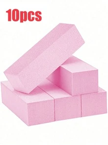 Bộ 1/3/5/10/20 miếng mài móng, độ nhám trung bình/mịn 100/180, dùng để hoàn thiện móng acrylic và gel, bộ dụng cụ làm móng tay và móng chân chuyên nghiệp có thể tái sử dụng. - Nhiều màu - Xem 10