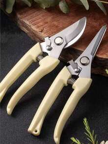 2把园艺修枝剪，轻便手动修枝剪，剪切顺畅干净，高品质植物修剪器，重型修枝剪，适用于修剪花卉、枝条和叶片，园艺工具 - A - 查看 5