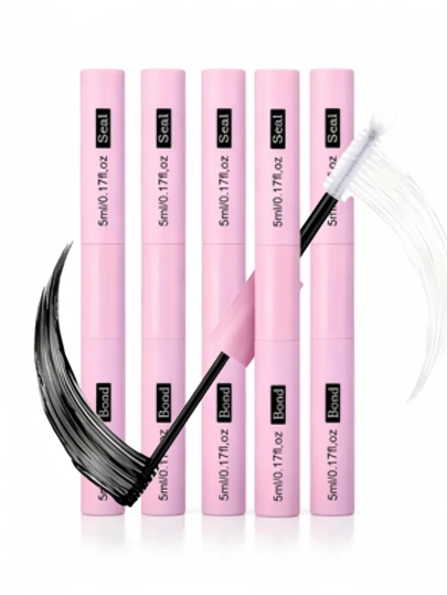 3-In-1 Gentle & Non-Irritating Waterproof Eyelash Glue And Setting Liquid. Can Be Used For Gluing, Sealing And Makeup Removal, Suitable For Women. Long-Lasting Waterproof Cosmetics That Can Create Thicker And More Curled Lashes Than Regular Products.