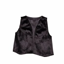 Children's Cowboy Style Kit – Hat + Vest With Fringe - Black/ Model 1 - View 4