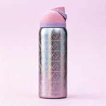 Owala® FreeSip 32oz Pink Prism Gradient Geometric Insulated Water Bottle – Leakproof Stainless Steel Straw Lid Sports Hydration Bottle - 粉色 - 查看 2