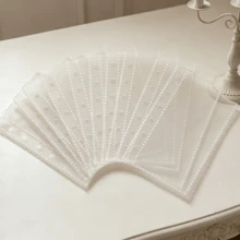 10/20/30 pièces/sac Pochettes plastiques transparentes M5/A6/A7, pages de recharge pour classeur à anneaux, matériau PP de haute qualité. Rangement pour photos K-pop, cartes, photos, documents, monnaie, bijoux et petits articles. Convient pour l'école, les fournitures scolaires, apparence , matériau transparent - Multicolore - Voir 8