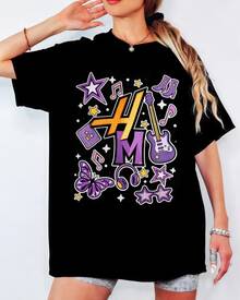 H-Hannah M-Montanaa 20th Anniversary Shirt Vintage 2000s Nostalgia Tee - Black - View 7