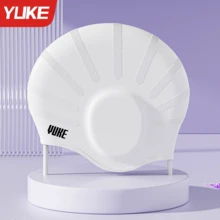 Yuke Extra Large Silicone Swimming Cap, Waterproof & Anti-Chlorine, Suitable For Long Hair, High Elasticity & Non-Tight, Essential For Teenagers & Adults Water Sports In Summer - Multicolor - View 10
