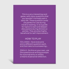 BINDOVE 1 Box Casual Party Conversation Card Game, Social Interaction Entertainment Tabletop Game, Team Building, Suitable For Dinner Party, Family Gathering, Game Night, Travel Entertainment, Thanksgiving, Valentine's Day, Christmas, Halloween Gift - Multicolor - View 8