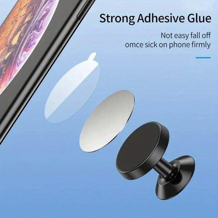 Thin Metal Plate Round Iron Disc Universal Magnetic Phone Holder, Suitable For Magnetic Charging, Navigation, Tablet, Desktop Phone Stand, Magnetic Sticker - Magnetizing Sheet - View 1