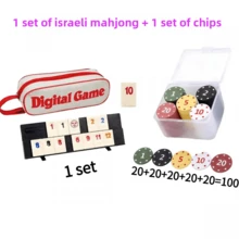 Israeli Mahjong, Standard Version With Number Tiles, Adult Leisure Party Tile Game, Board Game, Battle Game, Easter Children, Mother's Day Gift, Easter Gift, Perfect Gift - Gift - Easter - Multicolor - View 7