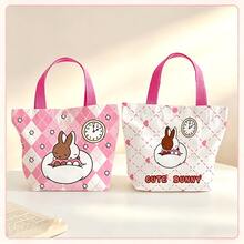 1PC Miffy Cartoon Canvas Handbags, Cute School Handbags, Perfect Gifts For Birthdays, Valentine's Day, And Homecoming - Multicolor - View 8