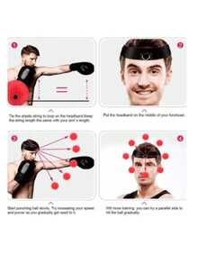 1 quả bóng tập phản xạ tốc độ gắn trên đầu, dùng trong huấn luyện đấm bốc tại nhà. - Nhiều màu - Xem 4
