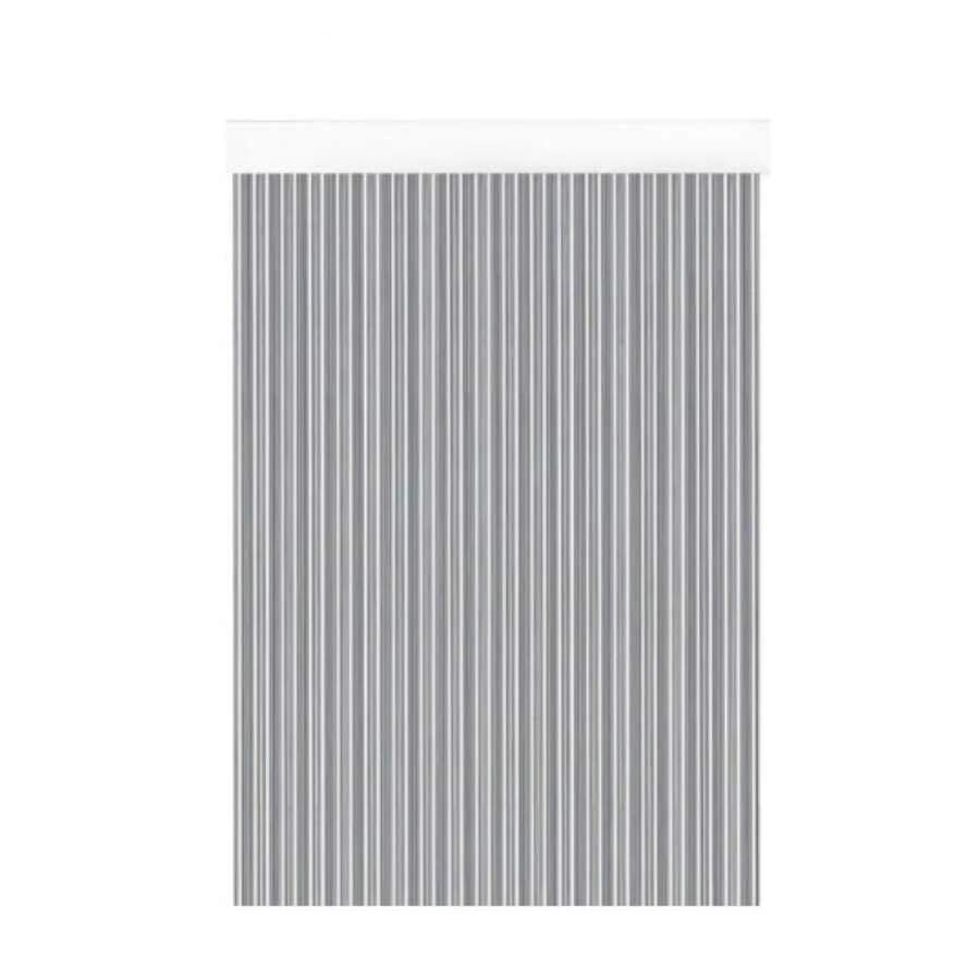 HOMYGO - PVC Door Curtain 90x210cm Anti-Insect | Indoor/Outdoor Use | Durable Aluminum Bar | Easy Installation | Various Colors - 淺灰色 - 查看 1