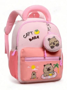 New Cartoon Fashionable Minimalist Elegant Versatile Comfortable Cute Travel Large Capacity Multi-Function Backpack - Pink - View 3