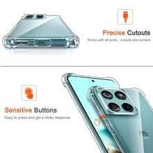 Para Moto Edge/G/G67/G77/G86 Power/G86/G57 Power/G67 Power/Edge 70/G (2026)/G Play 2026/Série Capa de Telefone Transparente com Airbag nos Quatro Cantos à Prova de Choque, TPU Macio de Alta Transparência Anti-Amarelamento Cobertura Completa Proteção da Lente, Sensação de Mão Nua Leve Universal à Prova de Choque de Grau Militar Anti-Impacto, Posição Precisa do Furo à Prova de Poeira Sem Interferência do Protetor de Tela, Essencial para Estudantes, Trabalhadores de Escritório, Entusiastas ao Ar Livre - Transparente - Visão 2